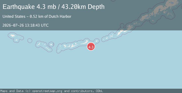 Map of ANDREANOF ISLANDS, ALEUTIAN IS.