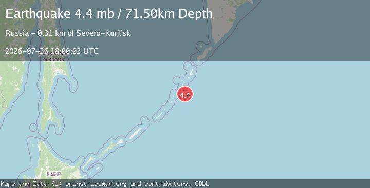 Map of KURIL ISLANDS
