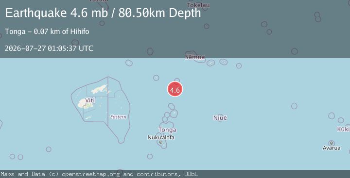 Map of TONGA