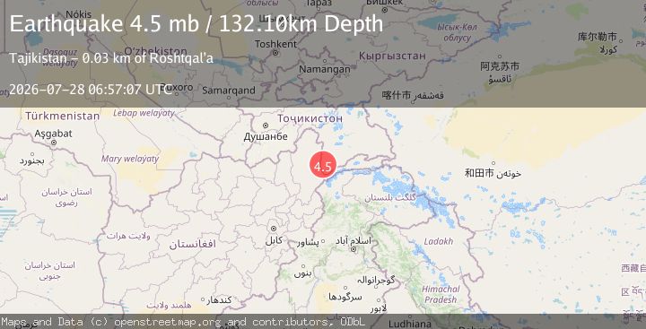 Map of TAJIKISTAN