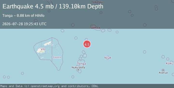 Map of TONGA