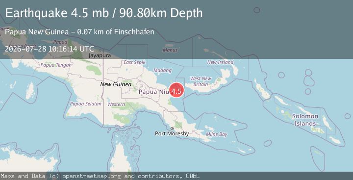Map of EASTERN NEW GUINEA REG., P.N.G.