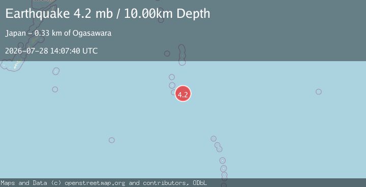 Map of VOLCANO ISLANDS, JAPAN REGION