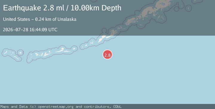 Map of FOX ISLANDS, ALEUTIAN ISLANDS