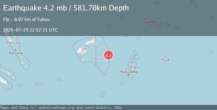 Map of FIJI REGION