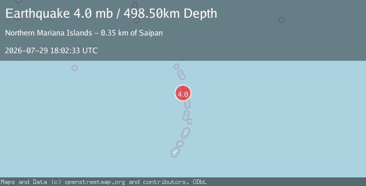 Map of PAGAN REG., N. MARIANA ISLANDS