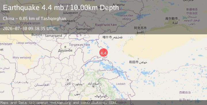 Map of TAJIKISTAN