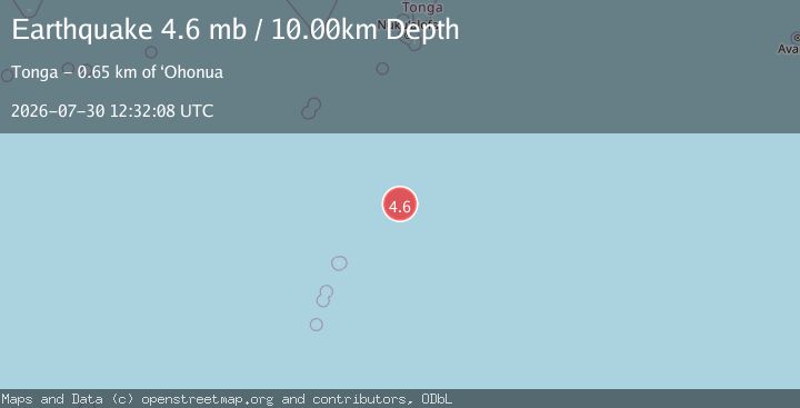 Map of KERMADEC ISLANDS REGION