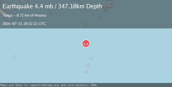 Map of SOUTH OF FIJI ISLANDS