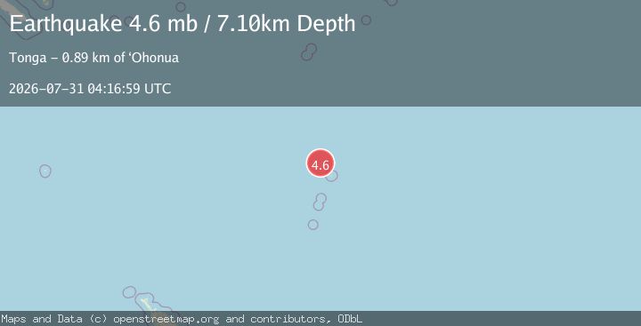 Map of KERMADEC ISLANDS REGION