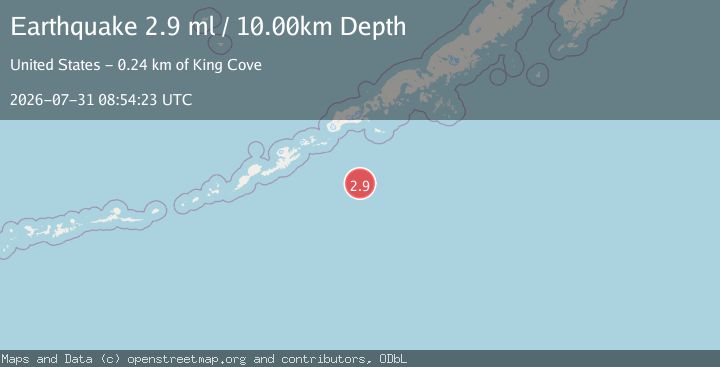 Map of UNIMAK ISLAND REGION, ALASKA