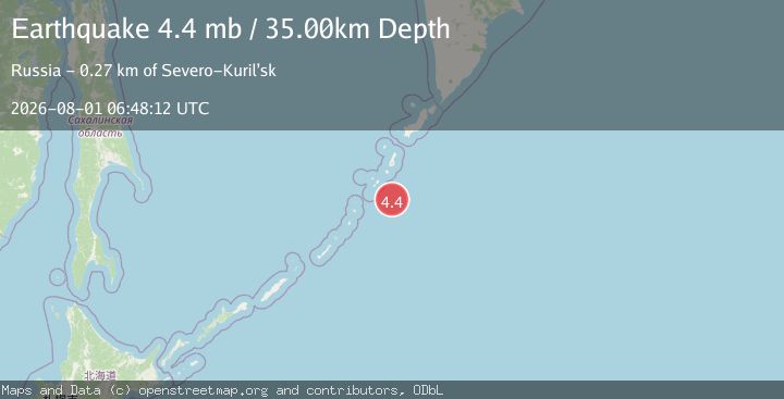 Map of KURIL ISLANDS