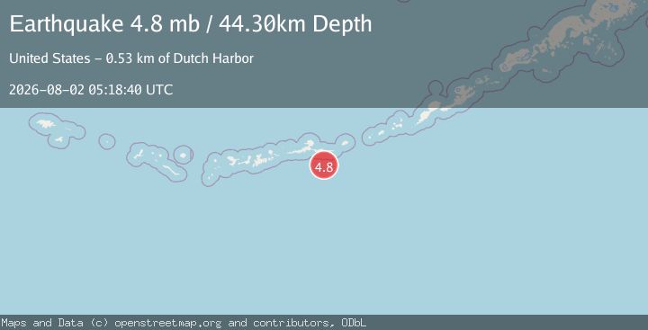 Map of ANDREANOF ISLANDS, ALEUTIAN IS.
