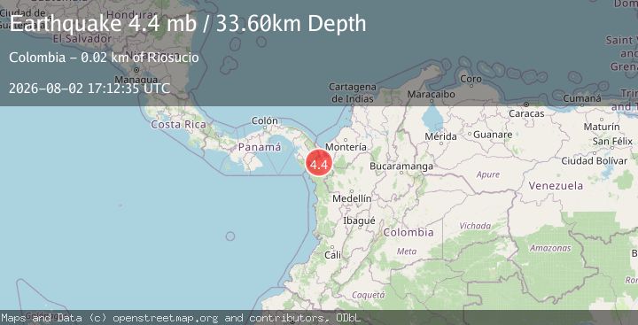 Map of PANAMA-COLOMBIA BORDER REGION
