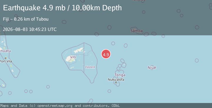 Map of FIJI REGION