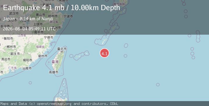 Map of SOUTHEAST OF RYUKYU ISLANDS