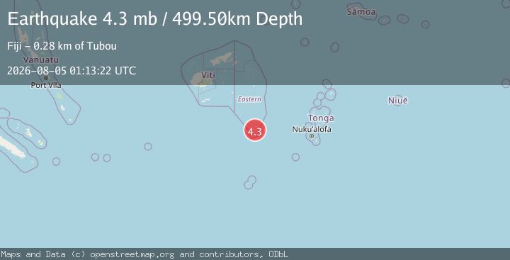 Map of FIJI REGION