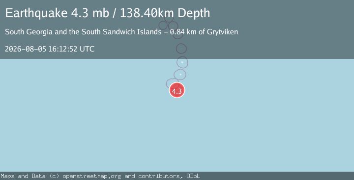 Map of SOUTH SANDWICH ISLANDS REGION