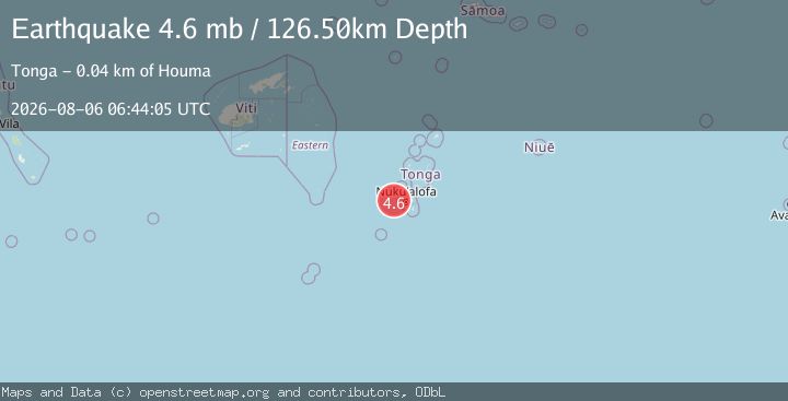 Map of TONGA