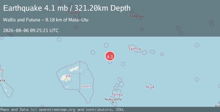 Map of SAMOA ISLANDS REGION