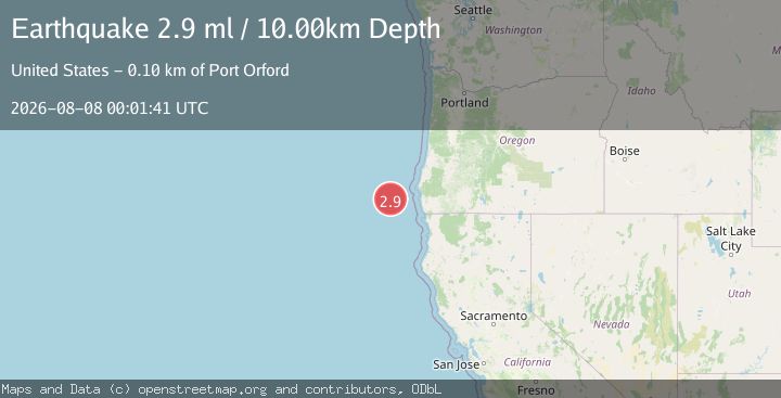Map of OFF COAST OF OREGON