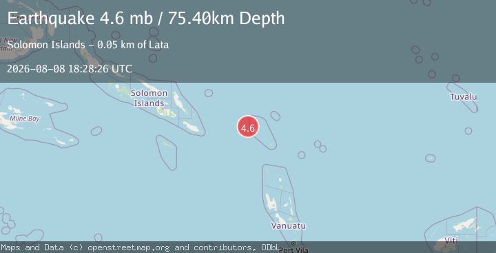 Map of SANTA CRUZ ISLANDS