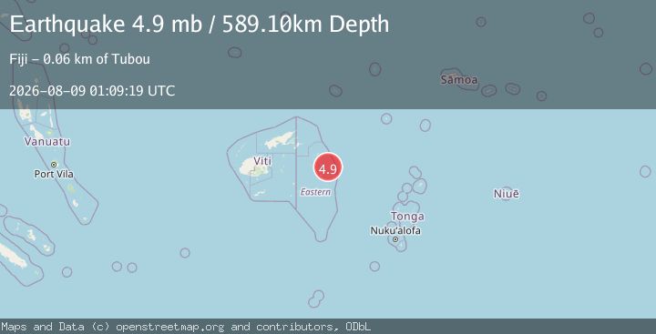 Map of FIJI REGION