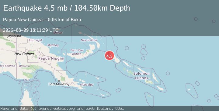 Map of BOUGAINVILLE REGION, P.N.G.