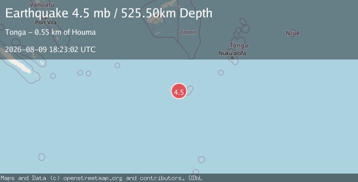 Map of SOUTH OF FIJI ISLANDS