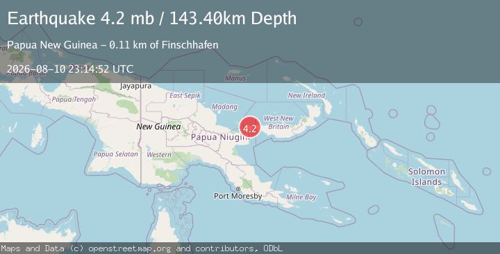 Map of EASTERN NEW GUINEA REG., P.N.G.
