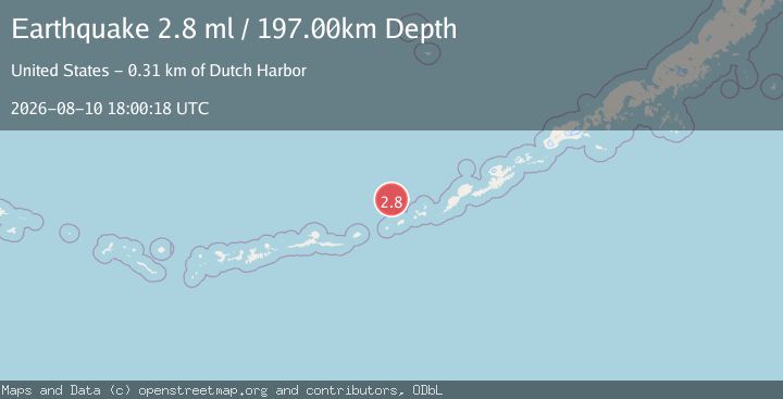 Map of FOX ISLANDS, ALEUTIAN ISLANDS