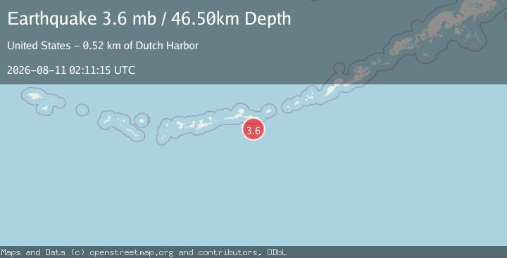 Map of ANDREANOF ISLANDS, ALEUTIAN IS.
