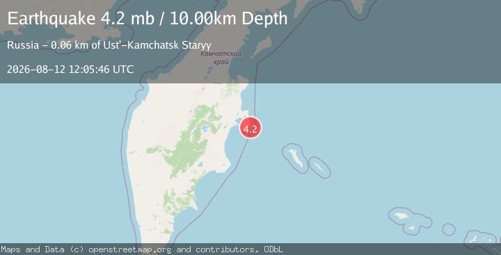 Map of NEAR EAST COAST OF KAMCHATKA
