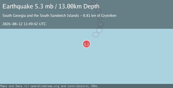 Map of SOUTH SANDWICH ISLANDS REGION