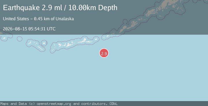 Map of FOX ISLANDS, ALEUTIAN ISLANDS