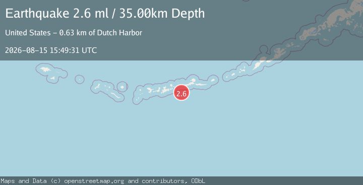 Map of ANDREANOF ISLANDS, ALEUTIAN IS.