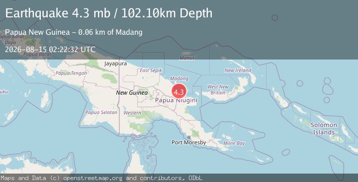 Map of EASTERN NEW GUINEA REG., P.N.G.
