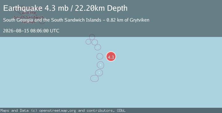 Map of SOUTH SANDWICH ISLANDS REGION