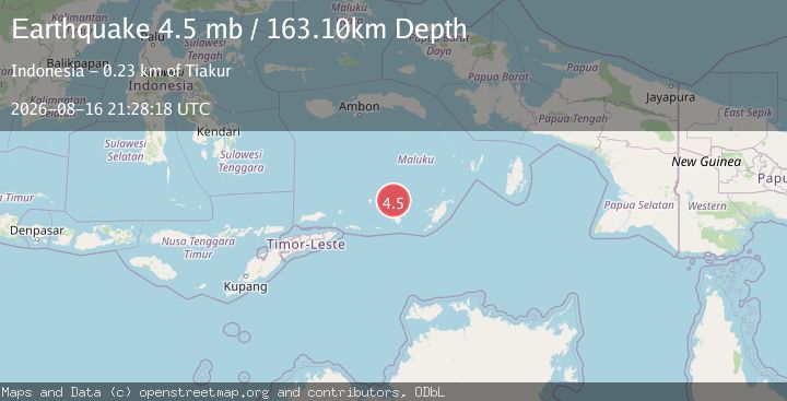 Map of KEPULAUAN BABAR, INDONESIA