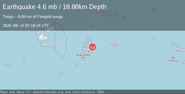 Map of TONGA