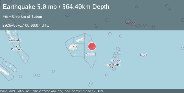 Map of FIJI REGION