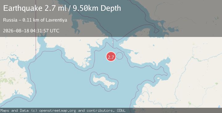 Map of BERING STRAIT