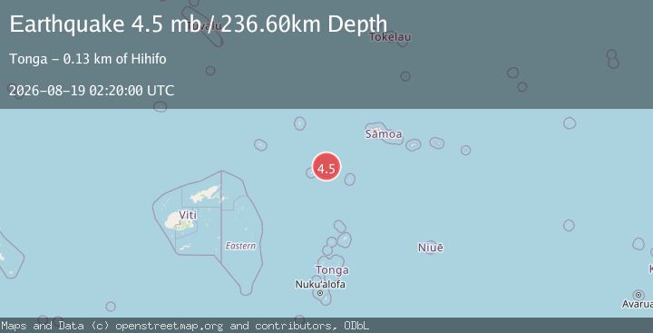 Map of TONGA