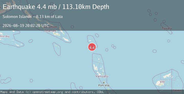 Map of SANTA CRUZ ISLANDS