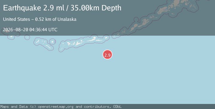 Map of ANDREANOF ISLANDS, ALEUTIAN IS.