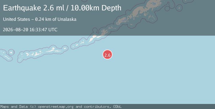 Map of SOUTH OF ALEUTIAN ISLANDS