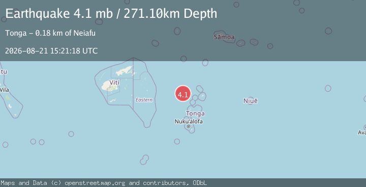 Map of TONGA