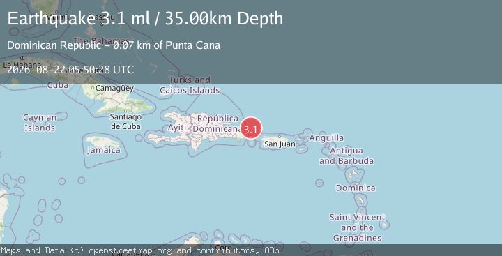 Map of DOMINICAN REPUBLIC REGION