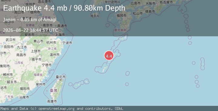 Map of RYUKYU ISLANDS, JAPAN
