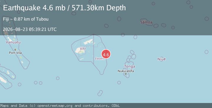 Map of FIJI REGION